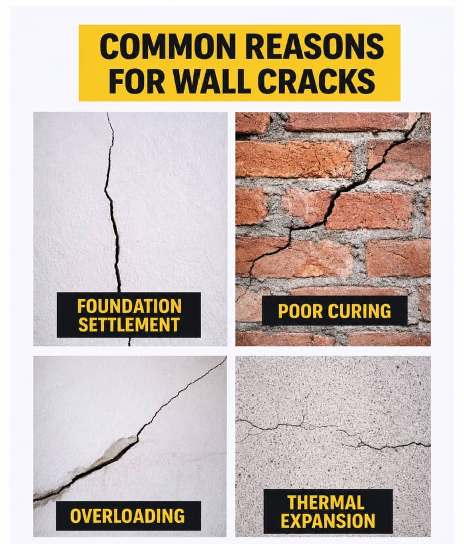 Common Reasons for Wall Cracks in Buildings